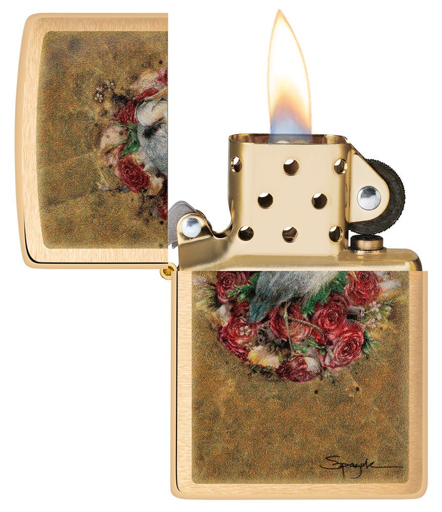 design de pistolets et roses spazuk